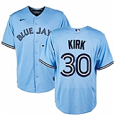 Men's Toronto Blue Jays #30 Alejandro Kirk Light Blue Cool Base Stitched Jersey Dzhi,baseball caps,new era cap wholesale,wholesale hats
